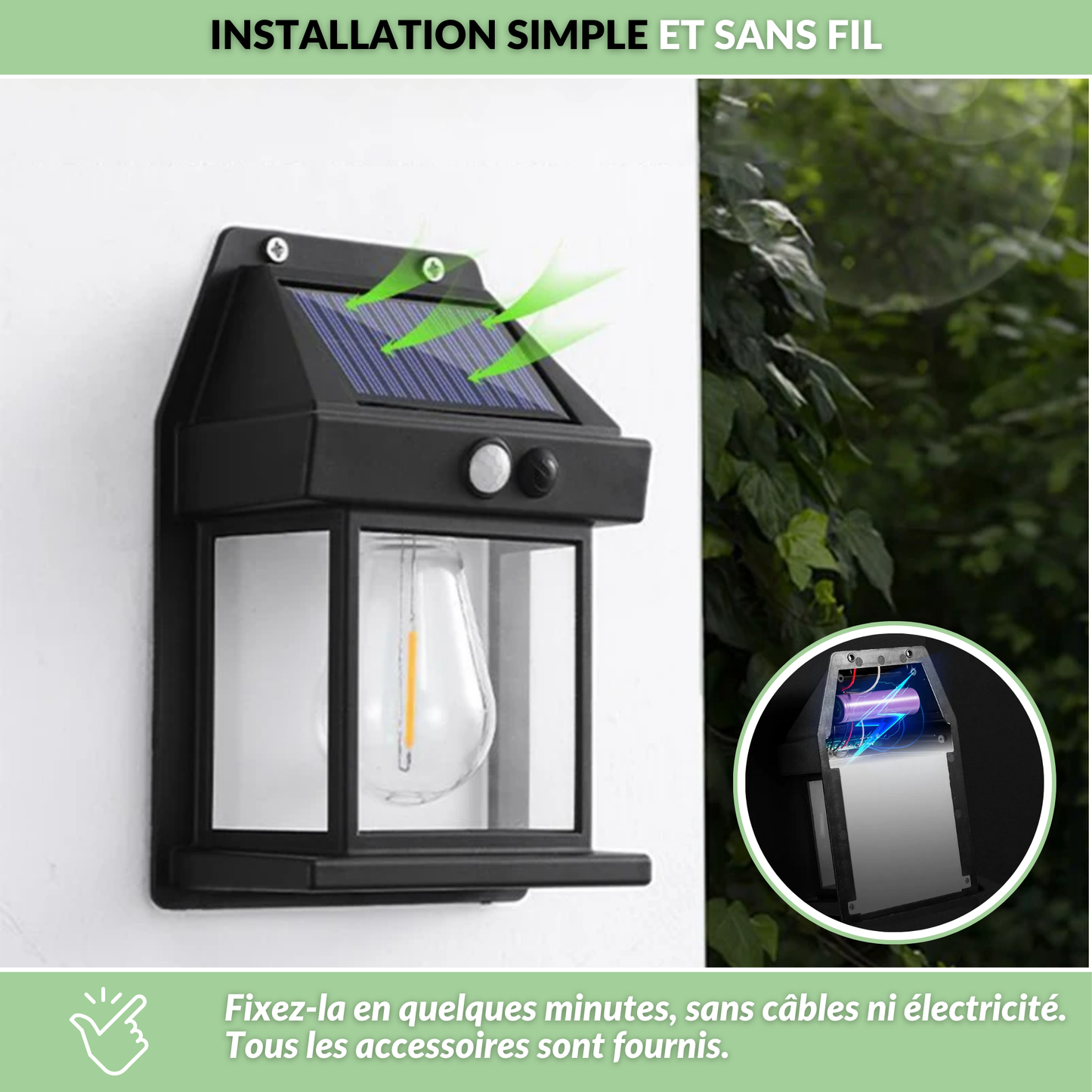 Lampe Solea - L'éclairage solaire avec détecteur de mouvement