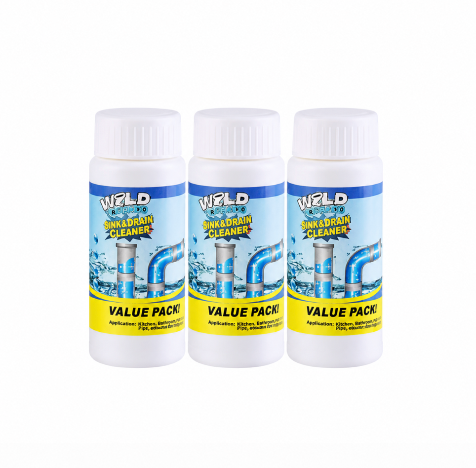 Nettoyant puissant pour éviers et canalisations – Pack de 3