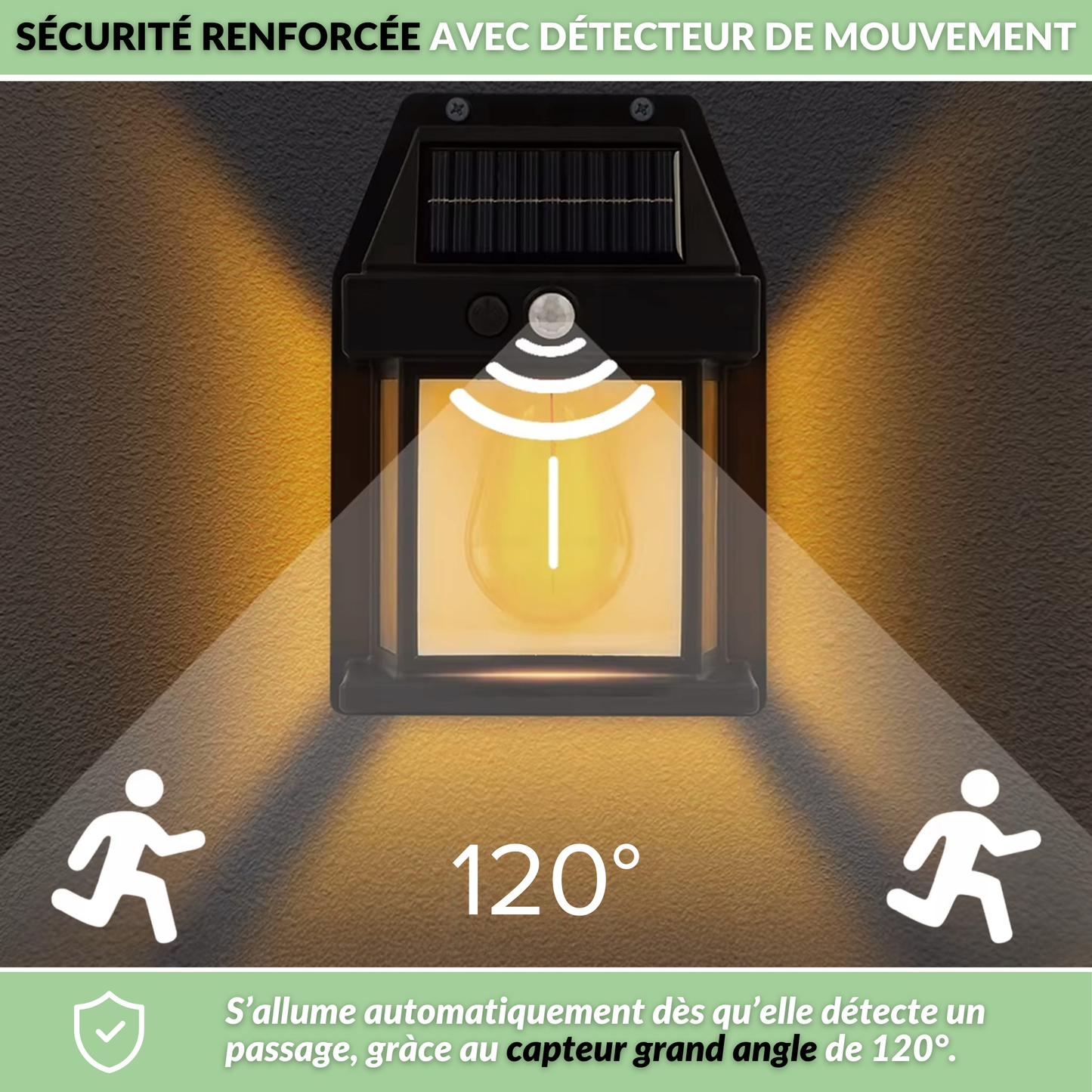 Lampe Solea - L'éclairage solaire avec détecteur de mouvement