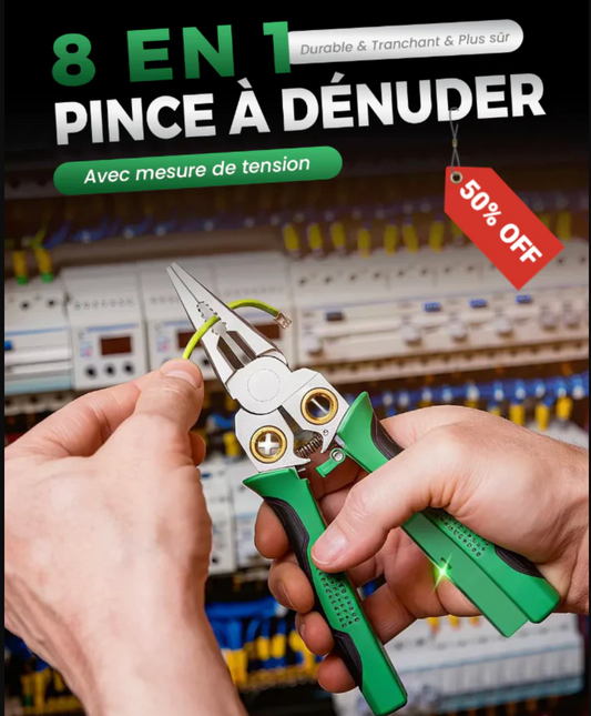 Pince Électrique 8-en-1 Professionnelle