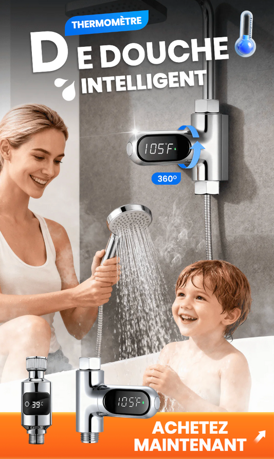 THERMOMÈTRE DE DOUCHE INTELLIGENT