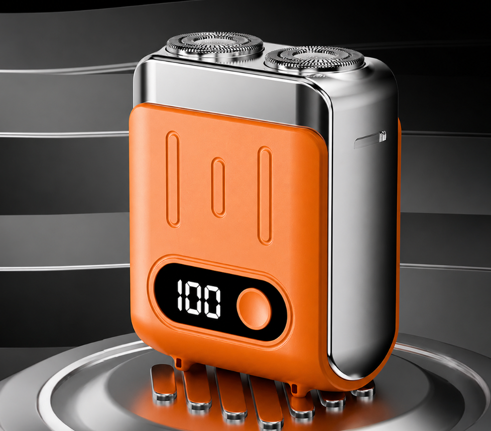 Rasoir électrique rotatif miniature portable pour hommes