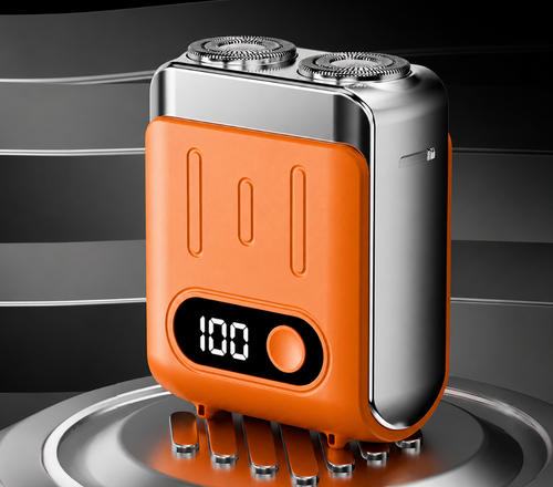Rasoir électrique rotatif miniature portable pour hommes
