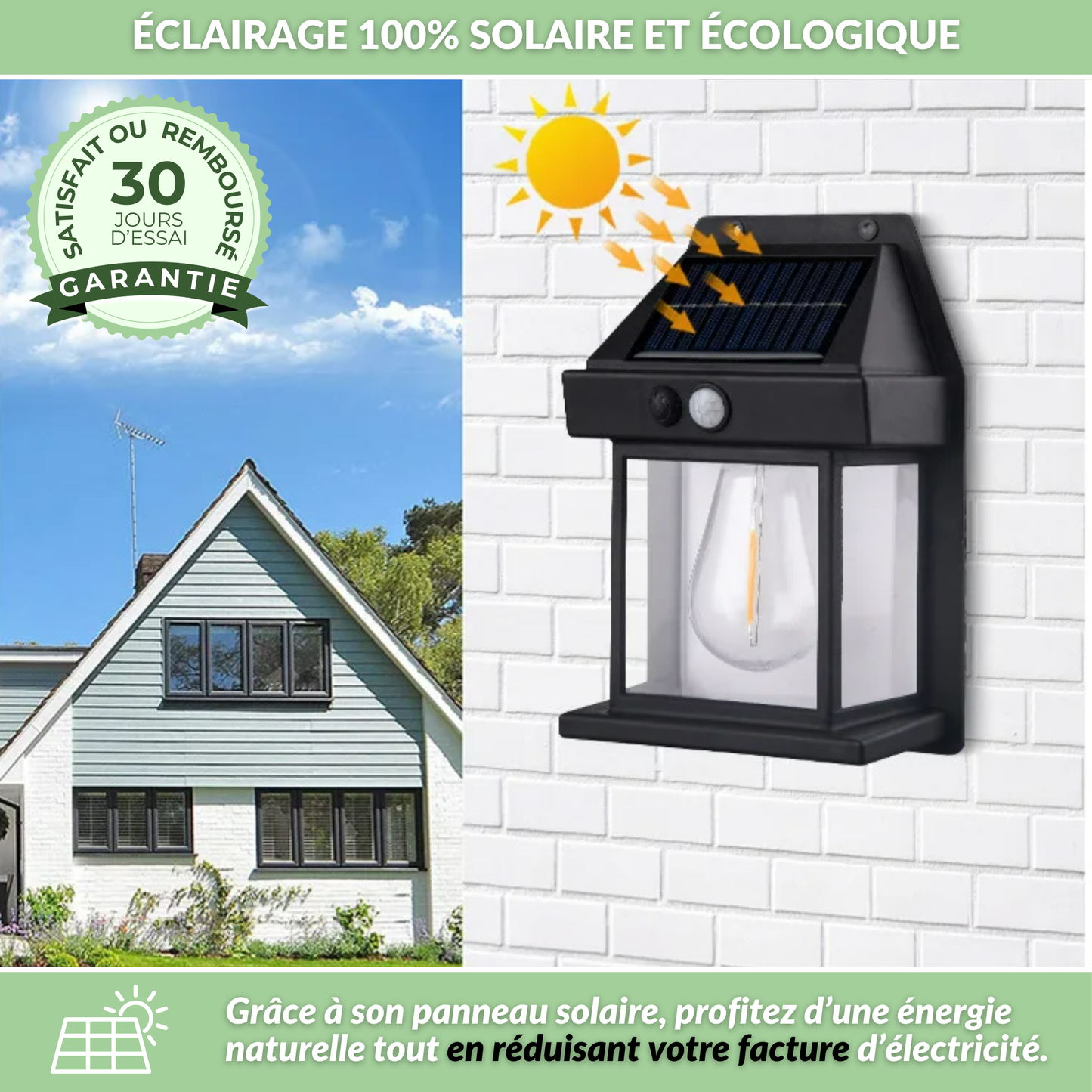 Lampe Solea - L'éclairage solaire avec détecteur de mouvement